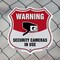 Signmission Video Surveillance Shield Sign Warning S, 6 Inch X 6 Inch, Plastic Sign SHI-P-6-468 - alternate 2