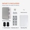 Newhouse Electric NEMA 4X 4.72"L x 6.3"W x 8.66"H ABS Plastic Gray Weatherproof Electrical Junction Box, Hinged Cover NHWE-M - alternate 4