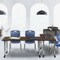 Regency Kee Mobile Adjustable Classroom Table W/ 2 Andy Mobile Chairs, 66 in W, 24 in L, Neo Walnut MT6624NWAPCGY40NV - alternate 2
