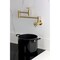 Kingston Brass Wall Mount Pot Filler Faucet, Brushed Brass KS8107CG - alternate 4