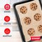 Bakken- Swiss BAKKEN Kitchen Nonstick Cookie Sheet, 13.58in. x 9.65in., PFOA-Free, Oven Safe, 450 DegF, Gray BKDD1P06 - alternate 4