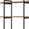 Homeroots 73" Brown And Black Metal Five Tier Etagere Bookcase 486323 - alternate 3