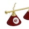 Holland Bar Stool Co Indian Motorcycle 3 Shade Billiard Light, Brass Fixture, Burgundy Shades BL3BRIndn-HD-Bu - alternate 2