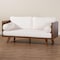 Baxton Studio Uriel Mid-Century Modern Cream Boucle Fabric Sofa 248-13773-ZORO - alternate 2