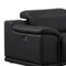 Homeroots Black Leather Modular L Shaped Eight Piece Corner Sectional With Console 643920 - alternate 2