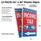Signmission Income Tax E-file With Arrow, Plastic Signs Only 24 Inch x 36 Inch, Corrugated Plastic, 2PK CSB-2436-2PACK-IncomeTaxE-fileWithArrow - alternate 2