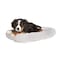 Slumber Pet Dog Bed, 17-3/4 in L, 11-3/4 in W, Bumper Style Pattern, Sherpa Cover, Natural ZW250 19 - alternate 2