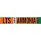 Brady LTS VAP AMMONIA LOW Pipe Marker, 2.25in H x 14in W, Fits Pipes 2.5in Dia. Thru 7.875in Dia. 145844 - alternate 1