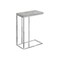 Homeroots 18.25" X 10.25" X 25.25" Grey Particle Board Metal  Accent Table 333169 - alternate 1