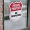Signmission Private Property Shield Sign No Trespass, 4 inch X 4 inch, Vinyl Decal, 2PK SHI-D-2PACK-4-454 - alternate 2