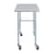 Amgood 30in D x 24in L Stainless Steel Open Base Table, 3in Casters AMG WT-3024-RCB-WHEELS-Z - alternate 3