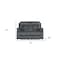 Homeroots 40" Modern Grey Fabric Loveseat 329388 - alternate 4