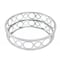 Homeroots 14in Silver Round Metal Geometric Vanity Tray 274454 - alternate 1