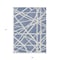 Homeroots 9' X 12' Denim Blue And Ivory Geometric Washable Indoor Outdoor Area Rug 600442 - alternate 3