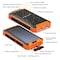 Alpha Digital Power Bank- 20,000mAh, Solar, 4 Cables, Wireless Charging - Orange ZL808-OR - alternate 2
