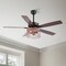 Jonathan Y Max 52" 3-Light Farmhouse Industrial Iron/Wood Mobile-App/Remote-Controlled LED Ceiling Fan, Black/Re JYL9721B - alternate 4
