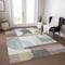 Homeroots 8' X 10' Rust Gray And Ivory Geometric Washable Indoor Outdoor Area Rug 617995 - alternate 3