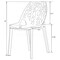 Leisuremod Modern Cornelia Dining Chair, Solid Grey, 4PK C18SGR4 - alternate 4