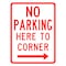 Sign Solutions Usa Parking Sign, 18 in W, Aluminum Sign, White DCS06DWT1824CUS00168 - alternate 1