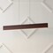 Jonathan Y Draper 32" Adjustable Integrated LED Metal Linear Pendant, Dark Brown Wood Finish JYL7018D - alternate 4