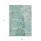 Homeroots 10' X 14' Emerald Abstract Washable Indoor Outdoor Area Rug 607787 - alternate 3