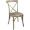 Flash Furniture Advantage Natural With White Grain X-Back Chair, PK2 X-BACK-NWG-2 - alternate 2