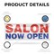 Signmission Salon Now Open, 48 Inch x 120 Inch, Vinyl Banner B-120-30848 - alternate 2