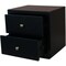 Homeroots Two Piece Black Solid and Manufactured Wood Bedroom Set 569368 - alternate 3
