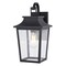 Vaxcel Irving Park Black Outdoor Wall Sconce Light, Clear Seeded Glass, Dimmable T0806 - alternate 1