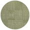 Homeroots 8' Olive Green And Beige Round Geometric Washable Indoor Outdoor Area Rug 596958 - alternate 2