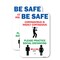 Signmission Be Safe Coronavirus Is Highly Contagious, 18'' X 24'' 2 Signs, Heavy Gauge Aluminum, 2PK A-1824-2PACK-25456 - alternate 1