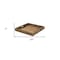 Homeroots 24in Brown Square Reclaimed Wood Tray With Handles 376050 - alternate 2