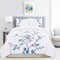 Homeroots Blue and White King 100% Cotton 200 Thread Count Washable Duvet Cover Set 528104 - alternate 2