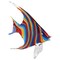 Homeroots 9" Blue and Red Murano Glass Fish Figurine Tabletop Sculpture 376120 - alternate 2