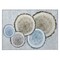 Homeroots 2' X 3' Blue Gold and Gray Faux Bois Washable Non Skid Indoor Outdoor Area Rug 564401 - alternate 3
