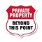 Signmission Private Property Shield Sign Private Pro, 6 Inch X 6 Inch, Plastic Sign SHI-P-6-444 - alternate 1