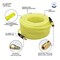 Interstate Pneumatics 3/8 in x 100 ft Rhino PolyFlex Yellow Polyurethane Hose WP 200 PSISolid Fitting with Coupler & Plug HU56-100H44BS - alternate 2
