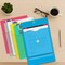 C-Line Products 8-1/2" x 11" Assorted Reusable Top Load XL Poly Envelope with String Closure, 24EA/DS, 6DS/CT 58020-DS - alternate 3