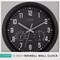 La Crosse Technology La Crosse Clock Co. 12'' Inkwell Black Wall Clock Hygrometer & Thermometer 404-2631 - alternate 2