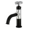 Kingston Brass One-Handle 1-Hole Bathroom Faucet with Knurled Handle and Push Pop-Up Drain KS2821RKX - alternate 1