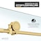 Anzzi Madam Series 76 in. x 50-54 in. Frameless Sliding Shower Door in Brushed Gold, 3/8 in Clear Glass SD-AZ13-03BG - alternate 4