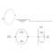 Gatco Designer II 26.5" Frameless Oval Mirror, Matte Black 5079MX - alternate 2