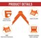 Mytee Products V Shaped Board 4in Orange Plastic Corner Edge Protectors for Cargo Loads PCP-Orange - alternate 3