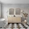 James Martin Vanities Gracyn 72 in. Double Vanity, Coastal Driftwood, w/ 3 CM Victorian Silver Quartz Top D125-V72-CSD-3VSL - alternate 2
