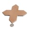 Apollo Tile Seville 5 x 5 in. Matte Terracotta Porcelain Cross Wall and Floor Tile 5.31 sq ft/case, 34PK TNG88CRCOTA - alternate 2