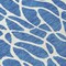 Homeroots 8' Blue And Ivory Round Geometric Washable Indoor Outdoor Area Rug 599264 - alternate 3