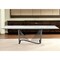 Homeroots 71" White and Black Stone and Iron Self-Storing Leaf Dining Table 370719 - alternate 2