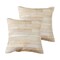 Homeroots Set of Two 18" Natural Patchwork Cowhide Throw Pillows, 2PK 544634 - alternate 3