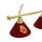 Holland Bar Stool Co Arizona State 3 Shade Billiard Light, Brass Fixture, Sparky Logo BL3BRArizSt-S - alternate 2