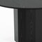 Homeroots 52" Black Solid Wood Pedestal Base Round Top Dining Table 721053 - alternate 2